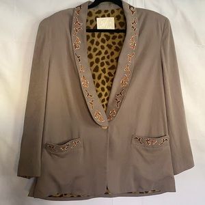 Vintage Avant Garde Silk Blazer